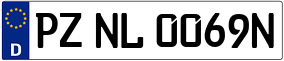 Trailer License Plate